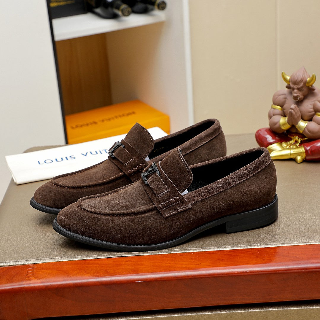 Lvv men's suede business boat shoes 0725062318