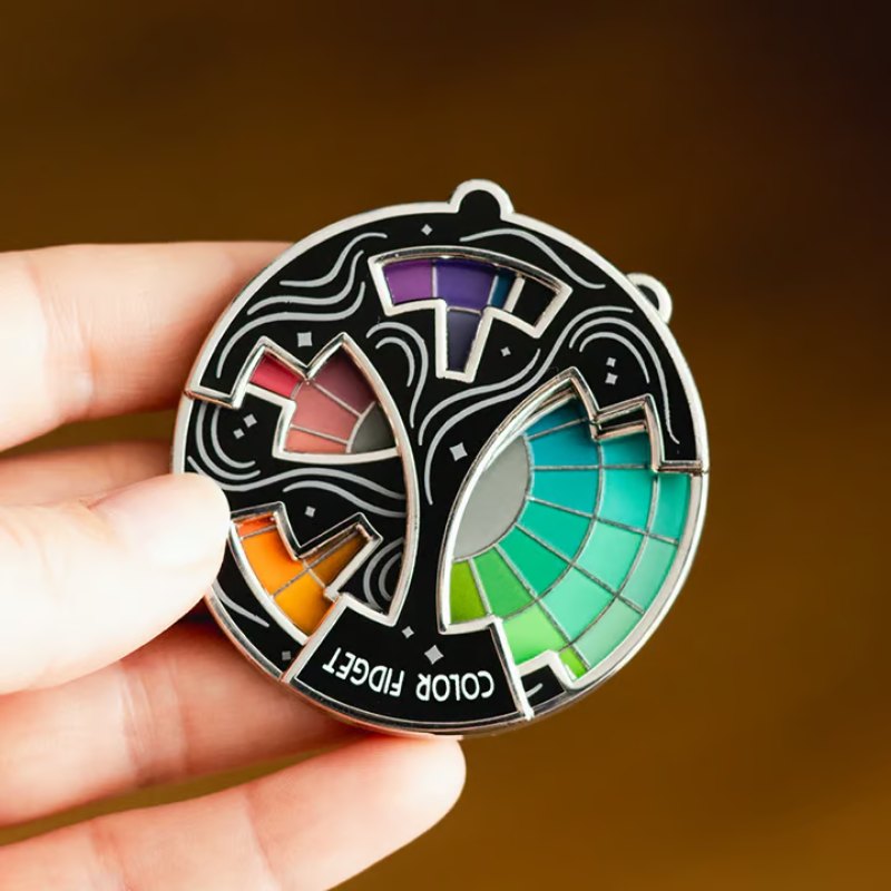 Color Fidget Enamel Pin (A Wheel Of Twenty Hues)