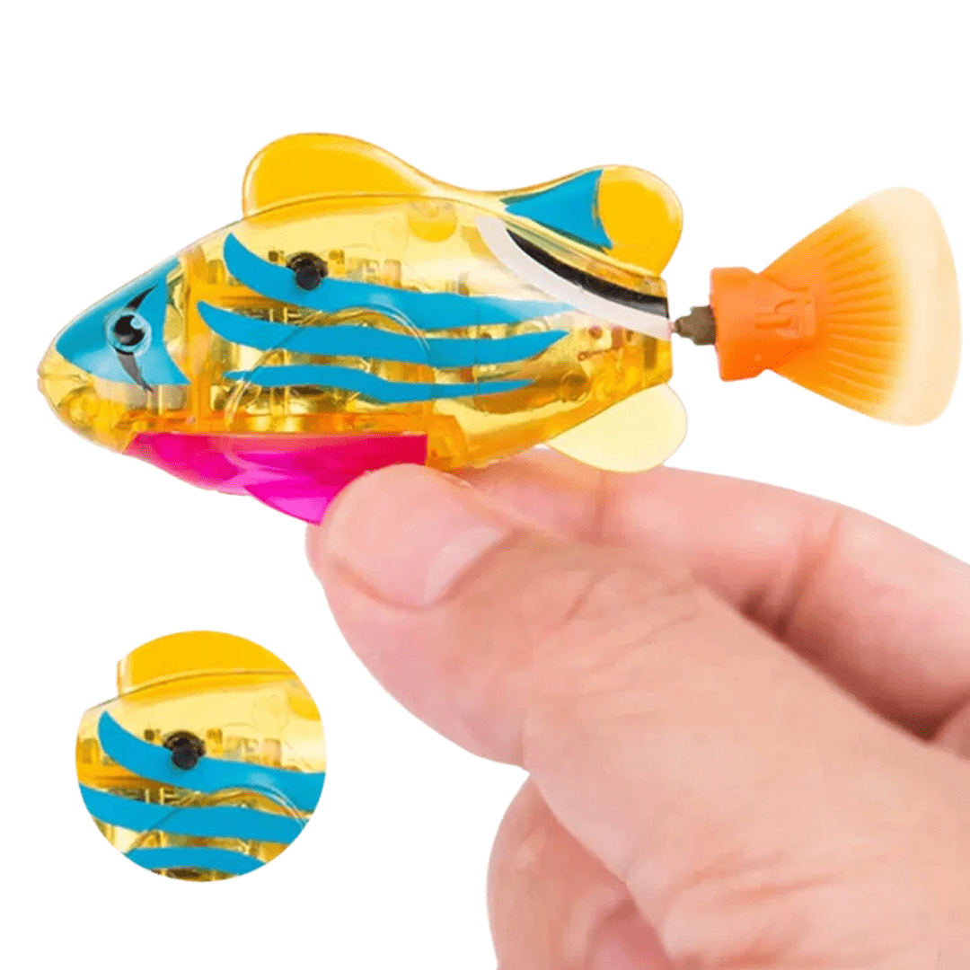 Swimming Robot Fish Toys for Kid Dog Cat Lighting Electric Fish