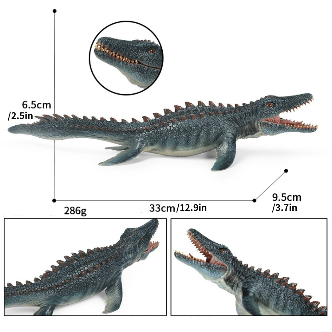 11" Realistic Sea Ocean Series Dinosaur Solid Action Figure Mosasaurus Model Toy Decor