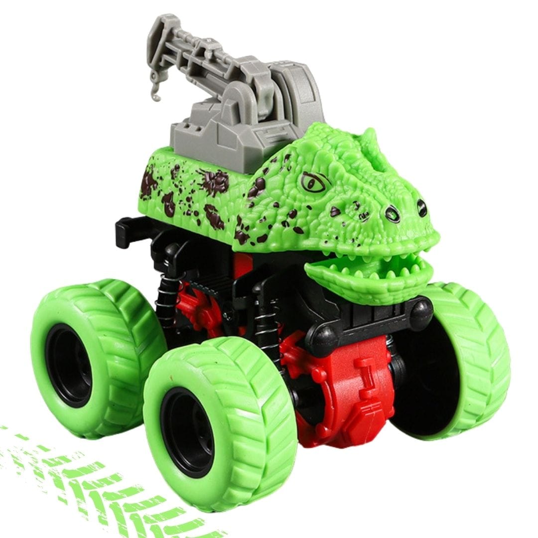 Dinosaur Stunt Car Engineering Vehicle Off Road Four Wheels Toy