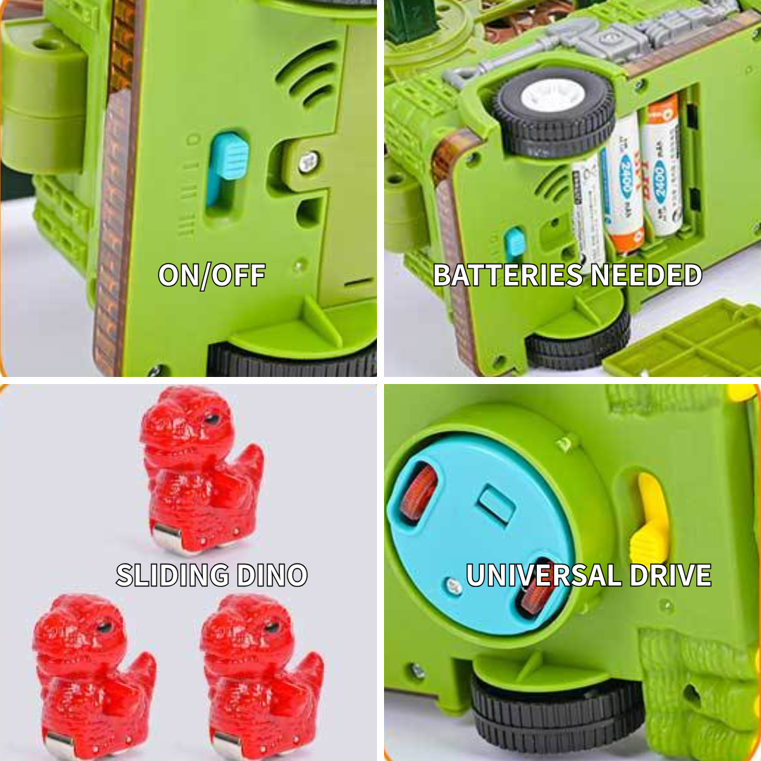 Dinosaur Ferris Wheel Track Truck Toy with Light
