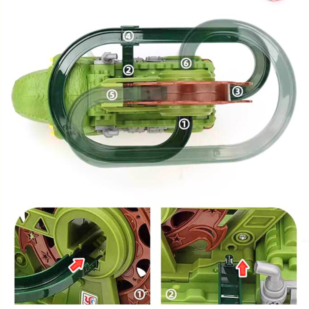Dinosaur Ferris Wheel Track Truck Toy with Light