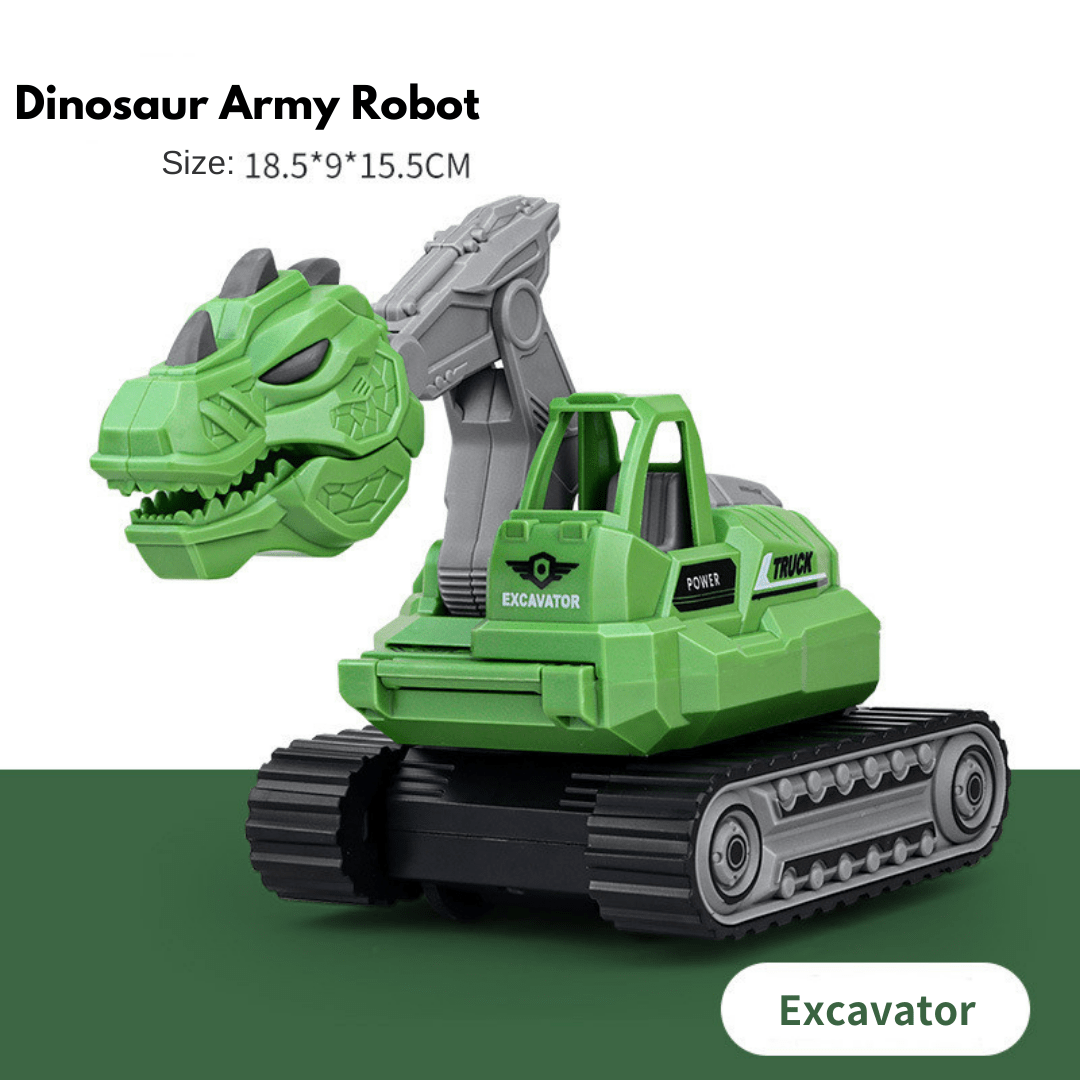 5 in 1 Dinosaur Engineering Truck Transform Robot Play Vehicles Toys Gift for Age 4-9