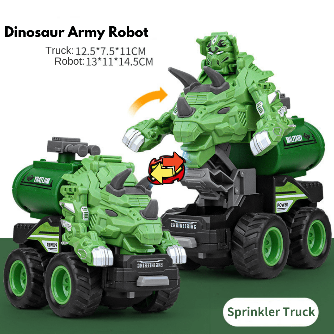 5 in 1 Dinosaur Engineering Truck Transform Robot Play Vehicles Toys Gift for Age 4-9