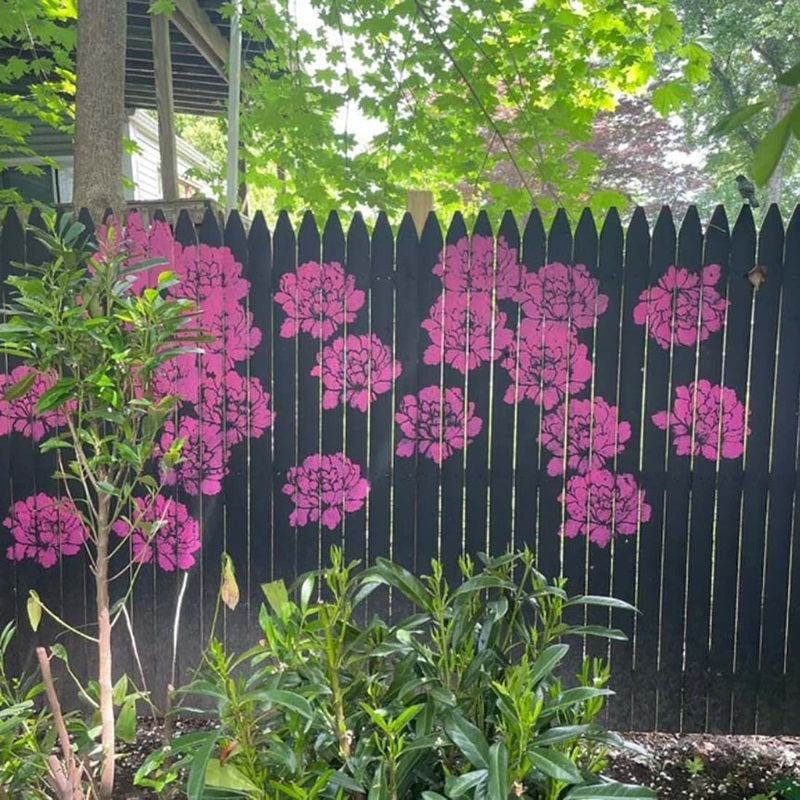 Garden Fence Large Flower Stencils DIY Decoration BloomTrace