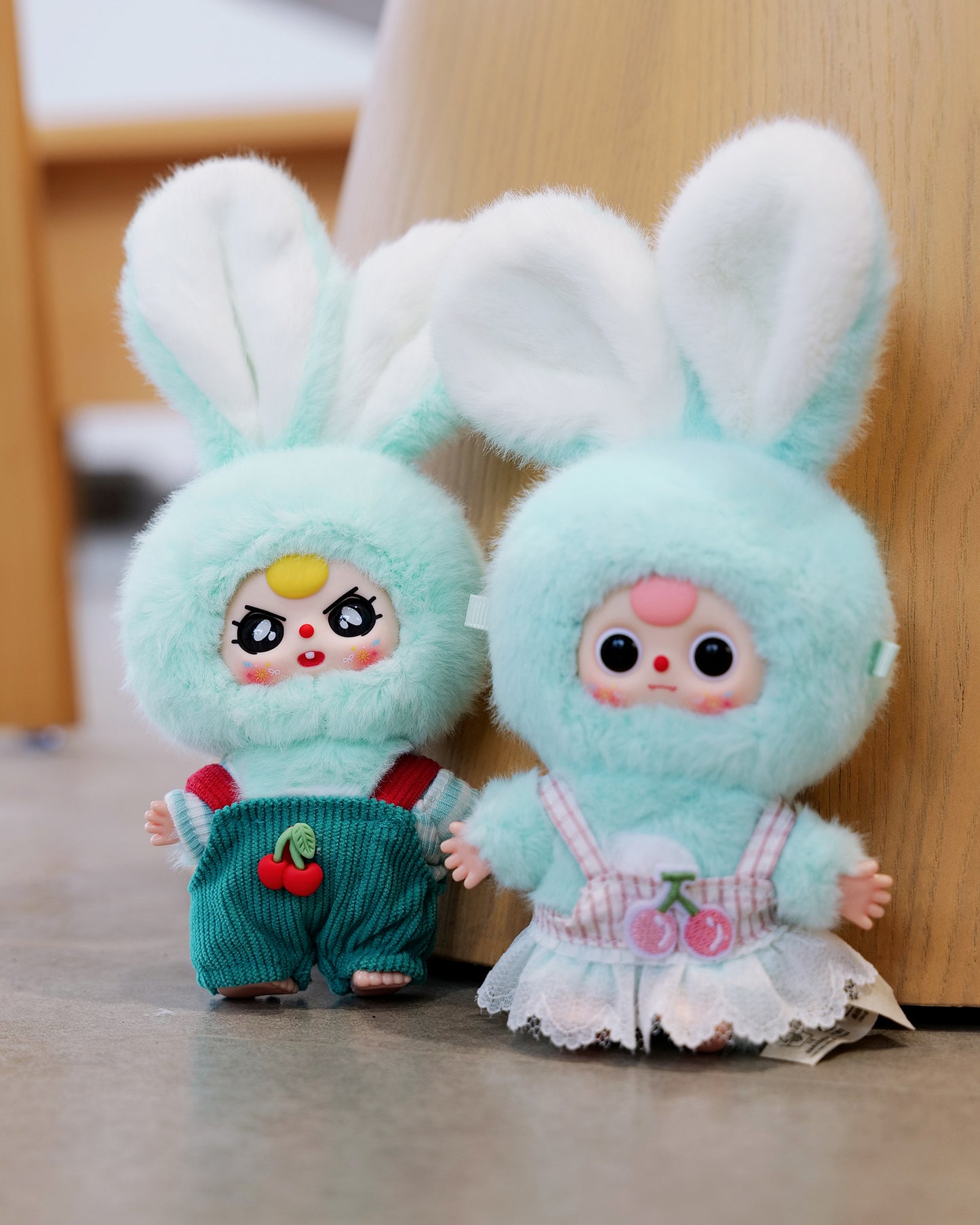 Baby Three Rabbit Macaron Cute Mini Bunny Plush Blind Box