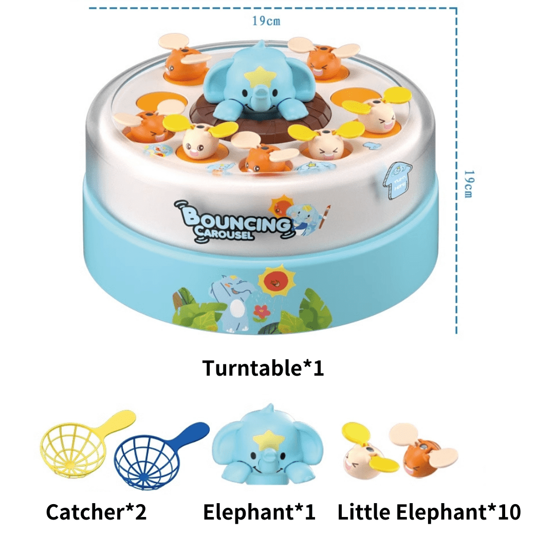 Bounce Flying Elephant Carousel Toy