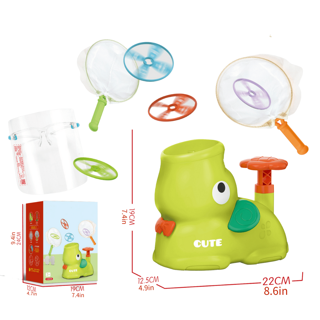 Flying Discs Launcher Toy Set Step On Machine Outdoor Toy for Boys Girls