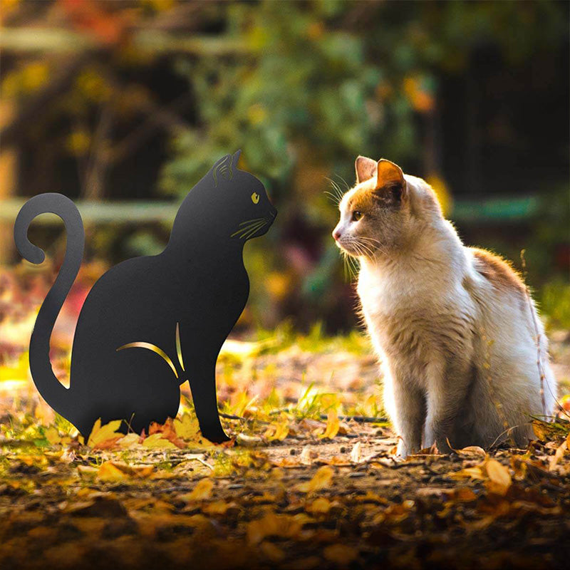 Metal Garden Art - Cats Silhouette