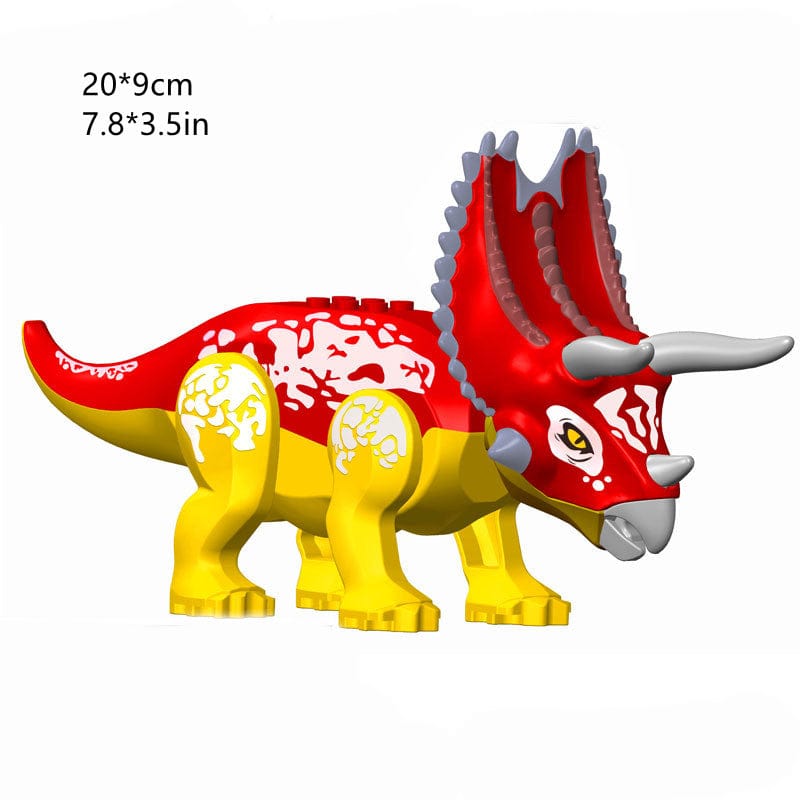 12" Dinosaur Jurassic Theme DIY Action Figures Building Blocks Toy Playsets