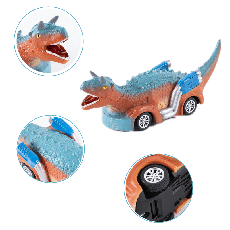 Mini Dinosaur Toy Pull Back Cars Dino Toy Cars for Boys Girls 3-6 Years Old