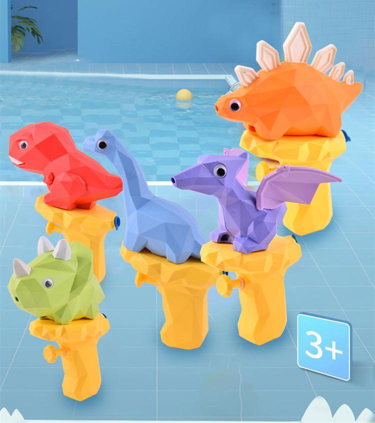 Cute Dinosaur Shape Water Squirt Gun Blaster Shooter Small Bathtub Bath Outdoor Toy