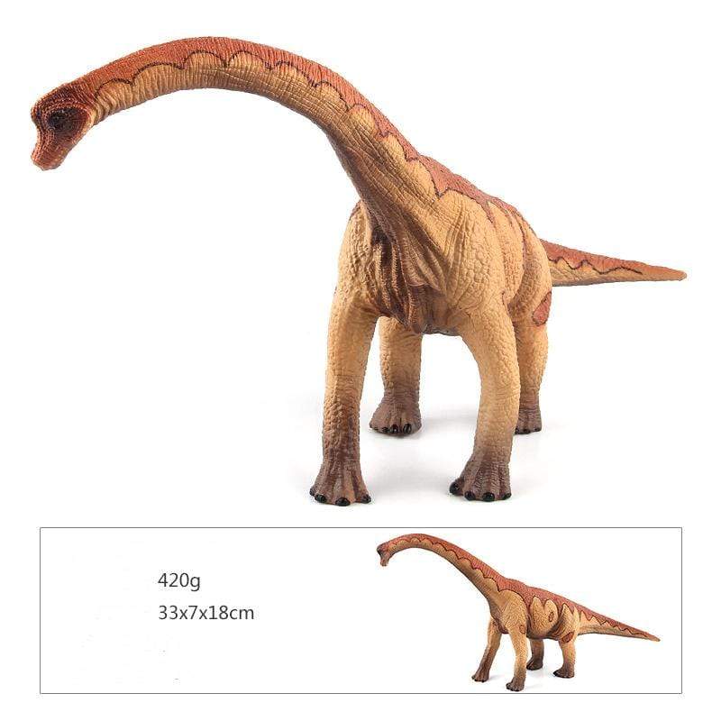13‘’ Realistic Brachiosaurus Dinosaur Solid Action Figure Model Toy Decor with Flexible Neck