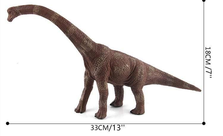 13‘’ Realistic Brachiosaurus Dinosaur Solid Action Figure Model Toy Decor with Flexible Neck