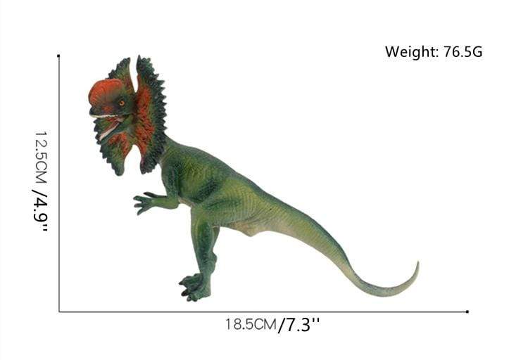 7'' Realistic Dinosaur Dilophosaurus Solid Action Figure Model Toy