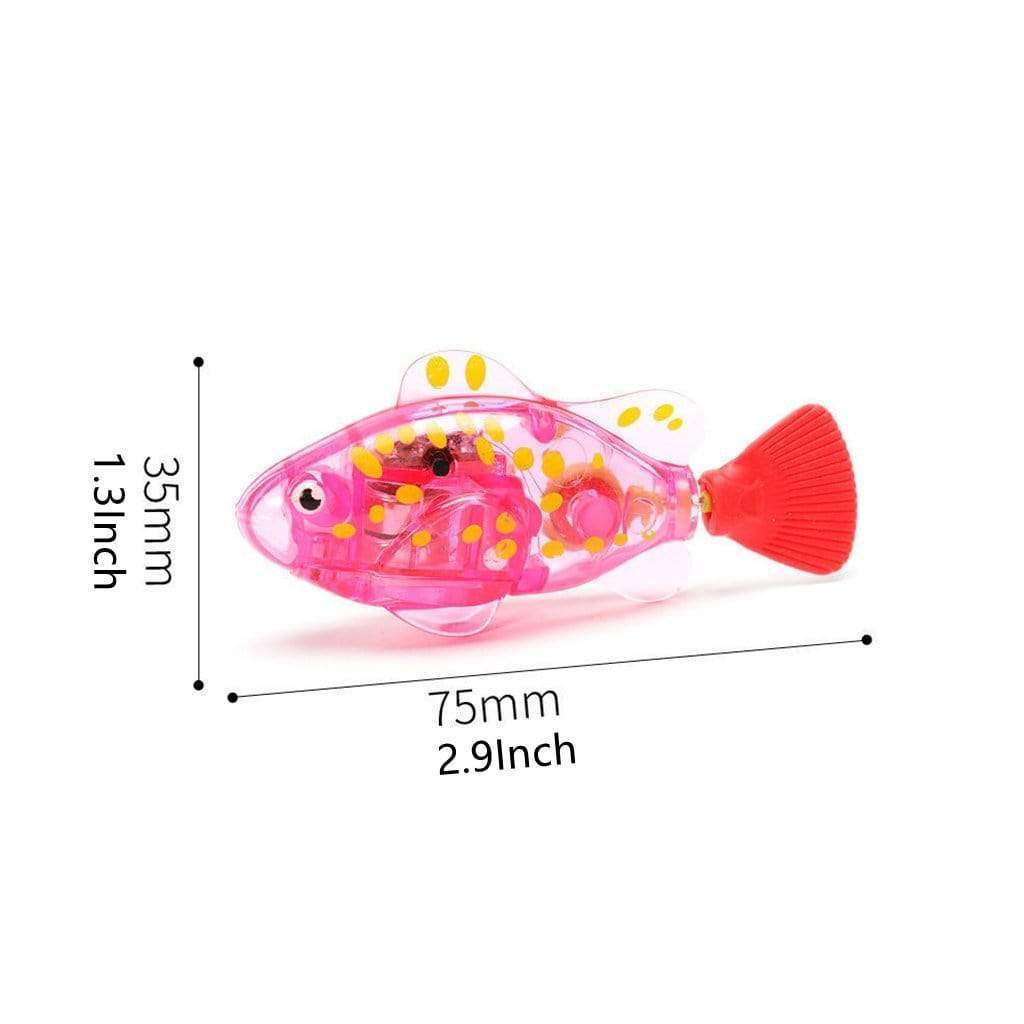 Swimming Robot Fish Toys for Kid Dog Cat Lighting Electric Fish