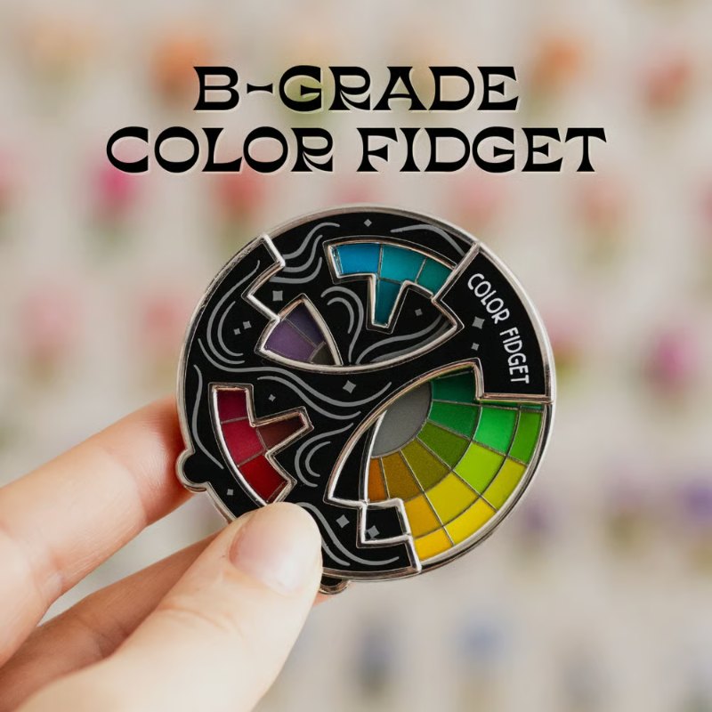 Color Fidget Enamel Pin (A Wheel Of Twenty Hues)