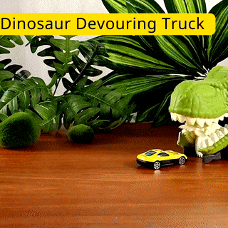 Dinosaur Devouring Truck with 12 Alloy Cars TRex Inertial Car Toy Gift for Kids