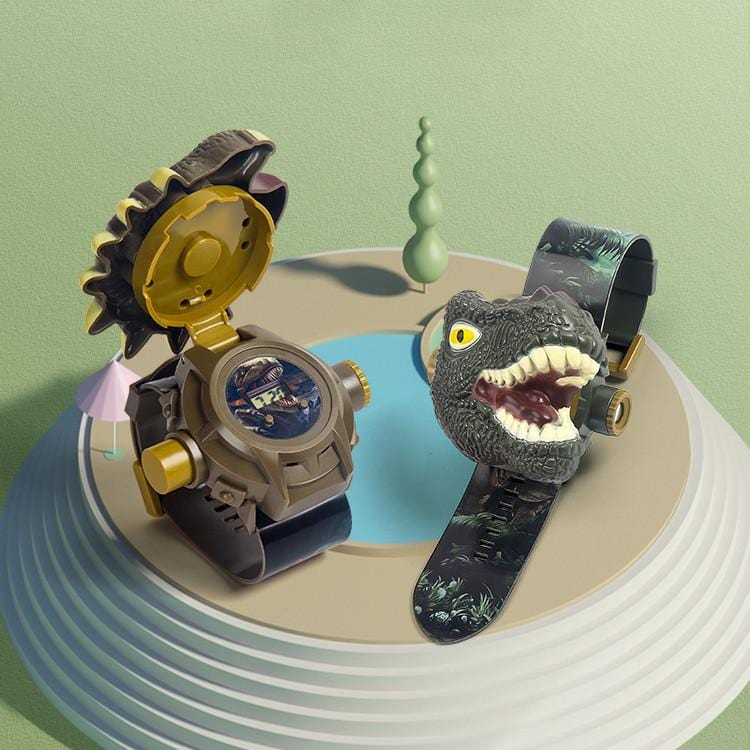 Dinosaur Flip Top Watch with Slide Projector 24 Species Pattern Educational Learning Toy