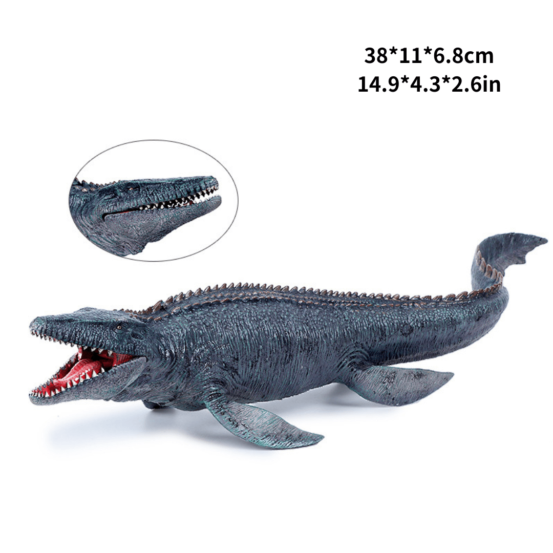 11" Realistic Sea Ocean Series Dinosaur Solid Action Figure Mosasaurus Model Toy Decor