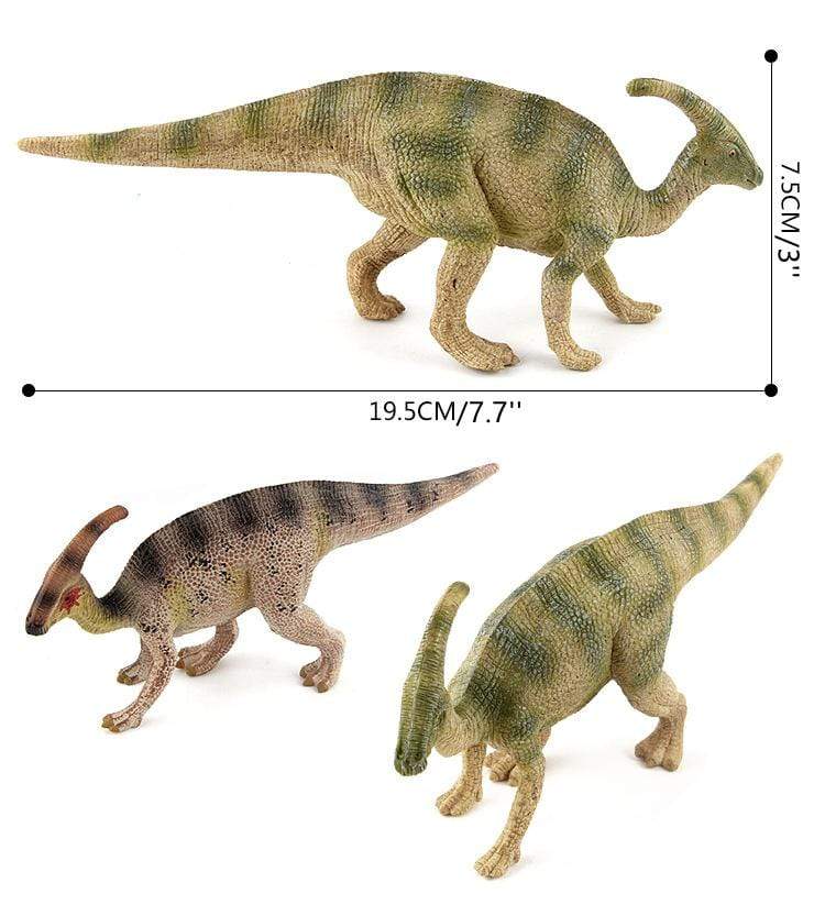 8‘’ Realistic Parasaurolophus Dinosaur Solid Action Figure Model Toy Decor