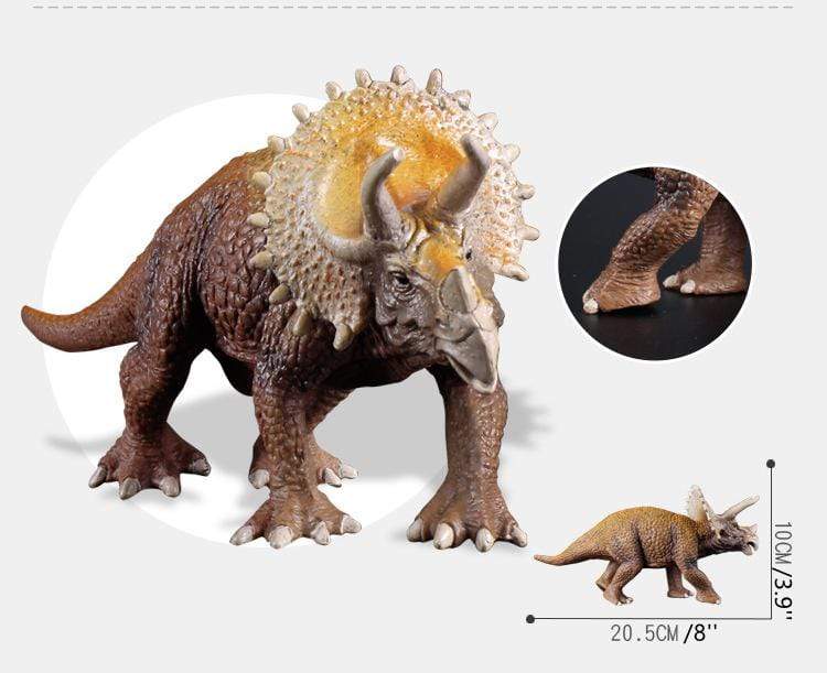 8‘’ Realistic Triceratops Dinosaur Solid Action Figure Model Toy Decor