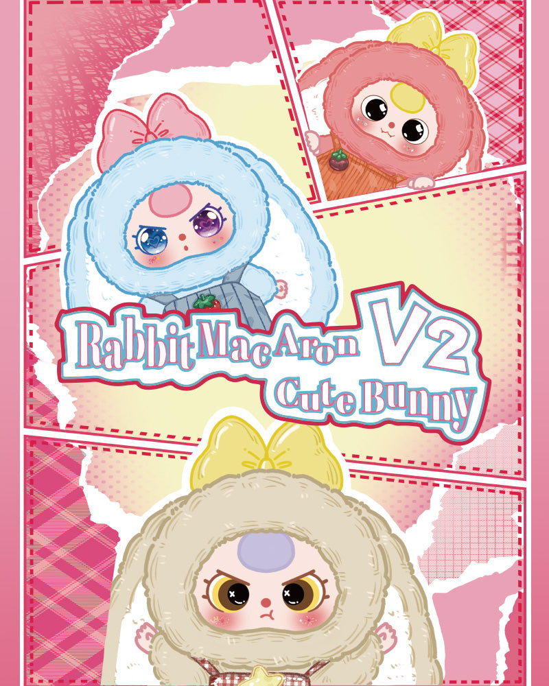 Baby Three Rabbit Macaron Cute Bunny V2 Plush Blind Box（Babythree Official）