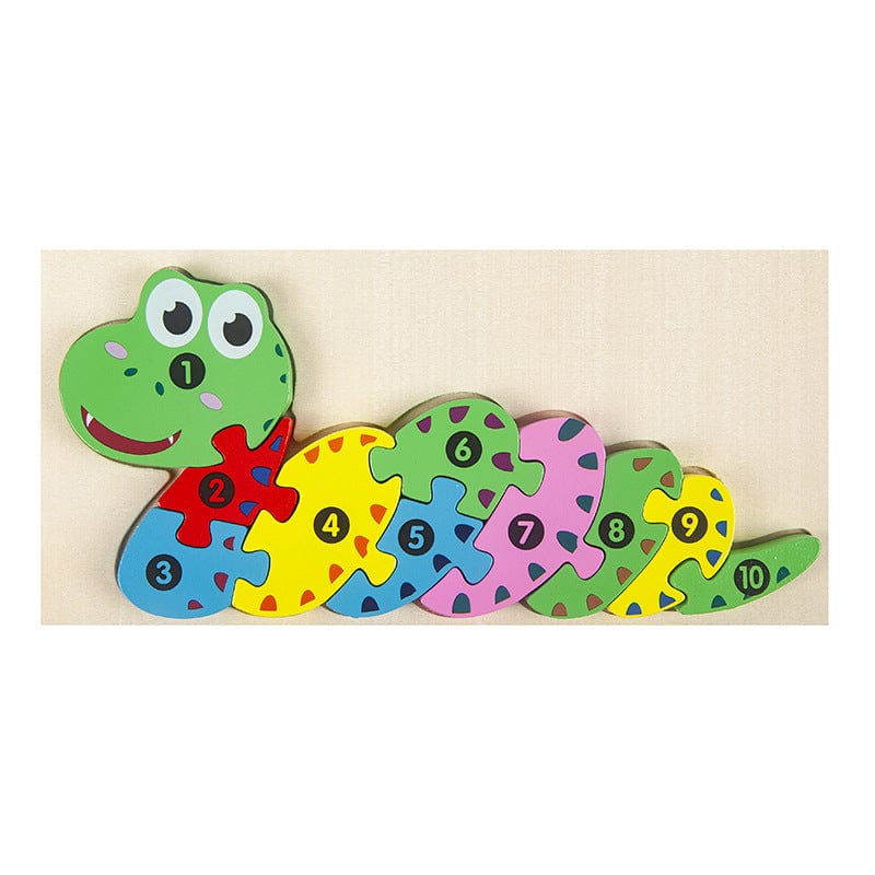Montessori Wooden Puzzle for Toddlers Brain Teaser Board Early Education Toys