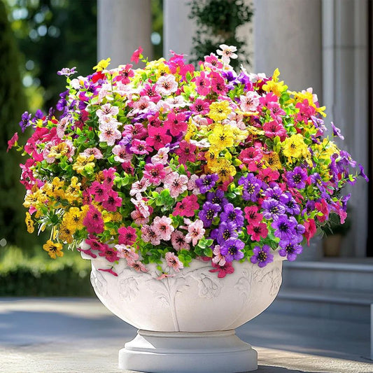 Rainproof Lifelike Artificial Flowers With UV-Shield Coating