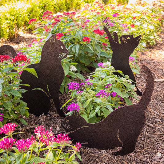 Metal Garden Art - Cats Silhouette