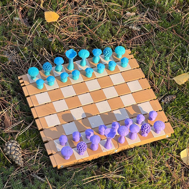 Magnetic Forest Mushrooms Chess