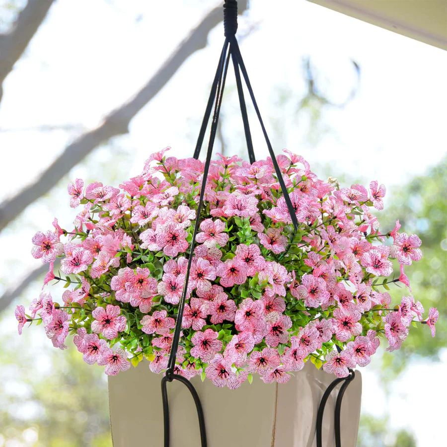 Rainproof Lifelike Artificial Flowers With UV-Shield Coating