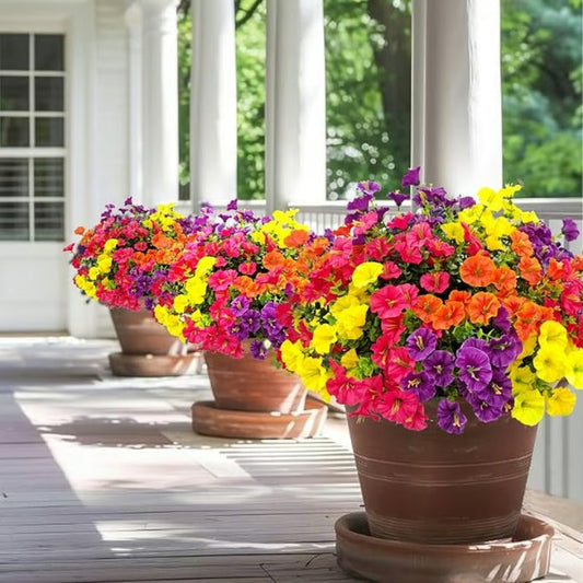 Spring Summer Home Decoration - Fake Silk Colorful Morning Glory