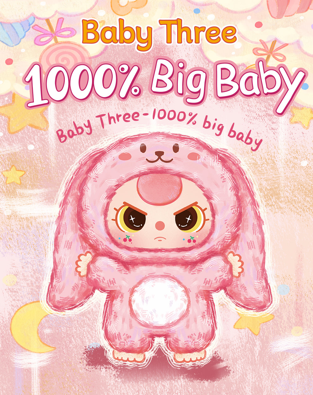 Baby Three 1000% Big Plush Animal Series Lucky Bag