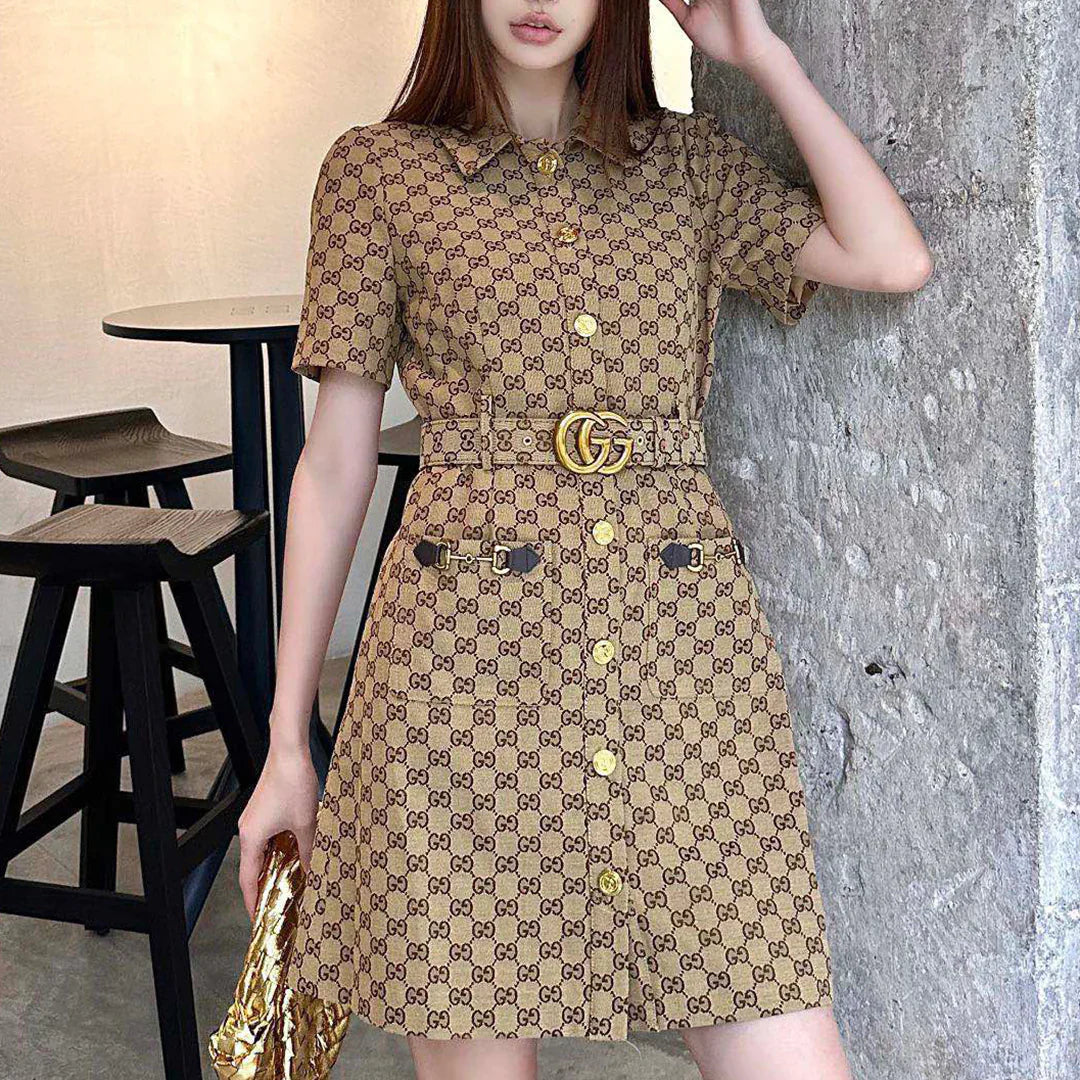 New style classic versatile jacquard dress for early spring 0724030501