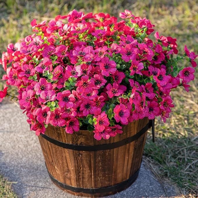 Rainproof Lifelike Artificial Flowers With UV-Shield Coating