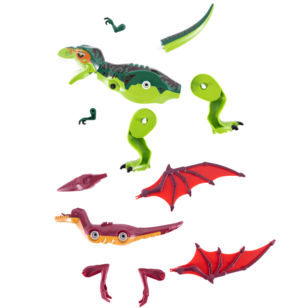 12" Dinosaur Jurassic Theme DIY Action Figures Building Blocks Toy Playsets