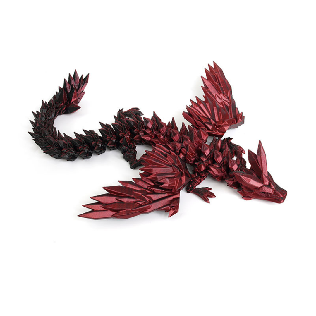3D Printed Dinosaur Fly Dragon Toy with Movable Joints