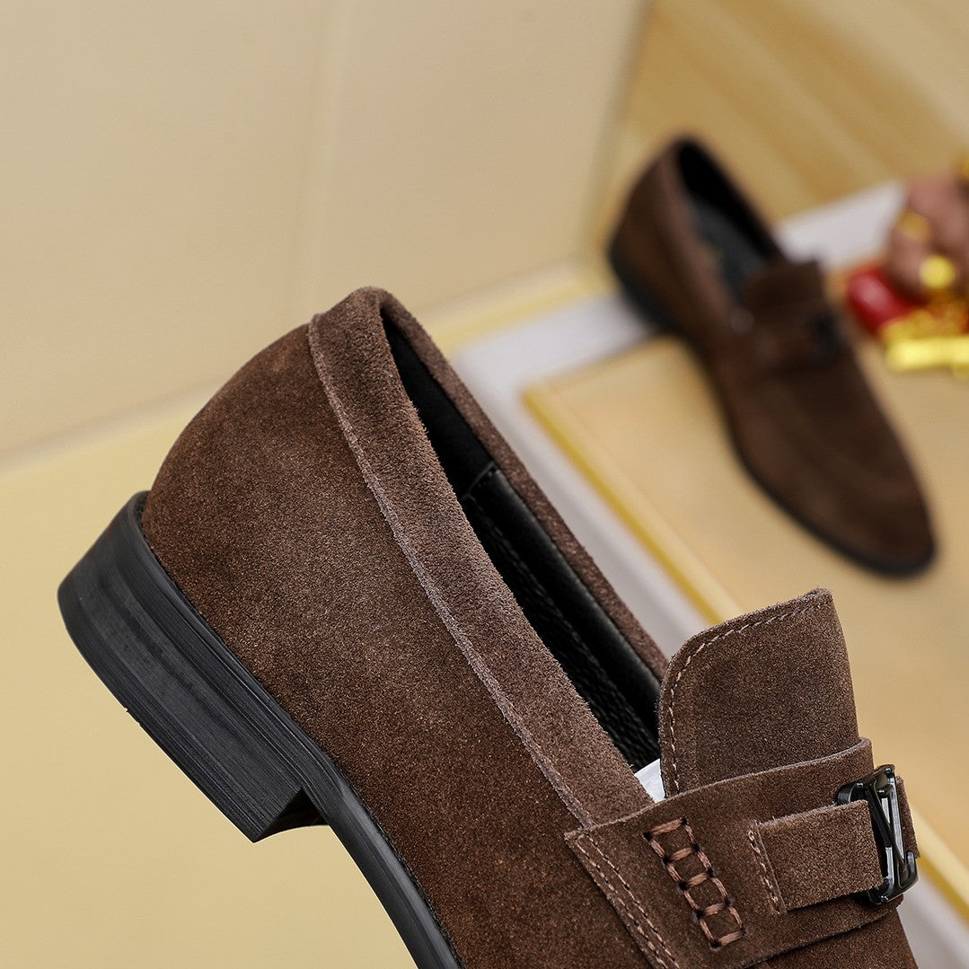 Lvv men's suede business boat shoes 0725062318