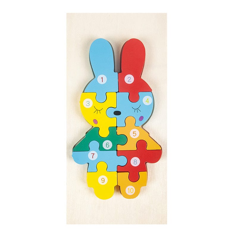 Montessori Wooden Puzzle for Toddlers Brain Teaser Board Early Education Toys