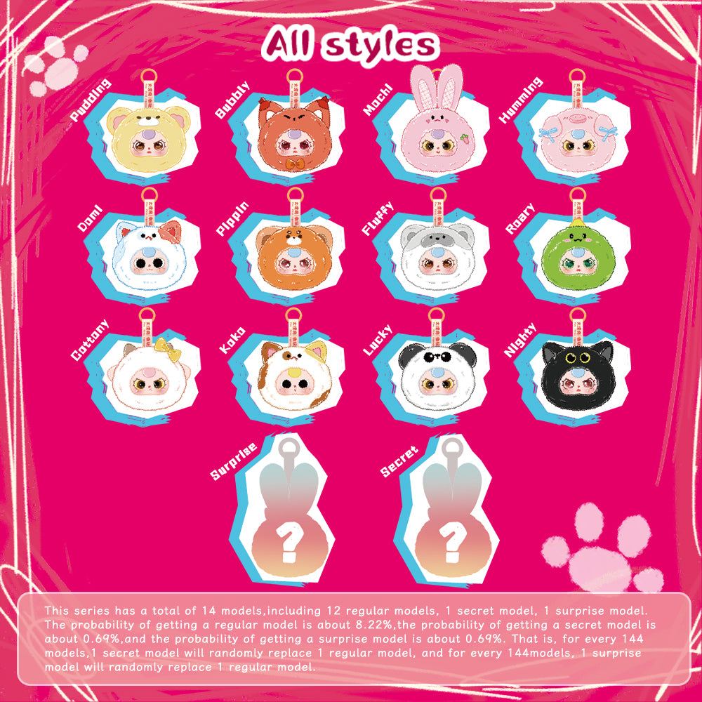 Baby Three - Tiny Animal Plush Blind Box