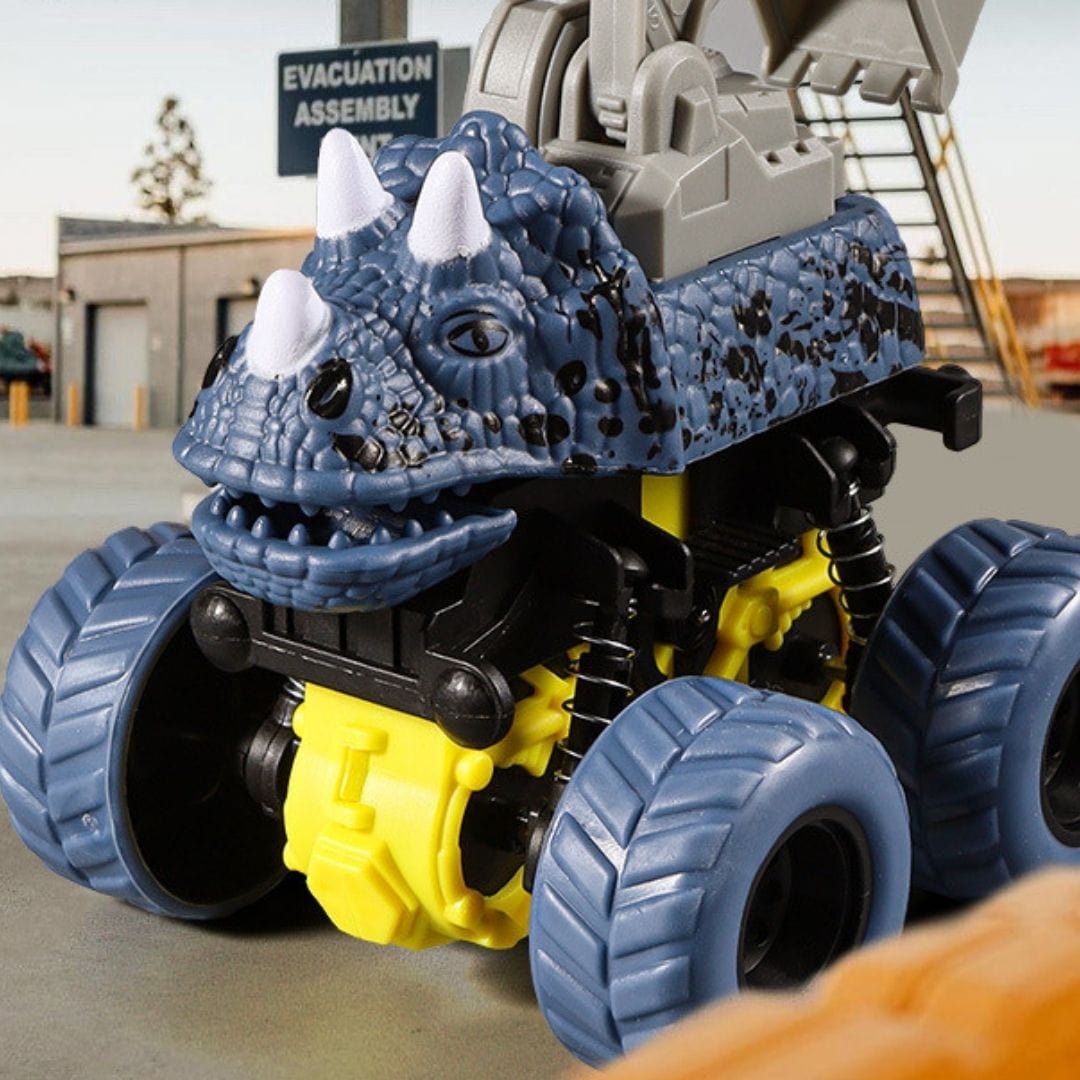 Dinosaur Stunt Car Engineering Vehicle Off Road Four Wheels Toy