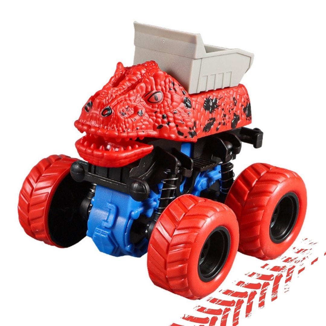 Dinosaur Stunt Car Engineering Vehicle Off Road Four Wheels Toy