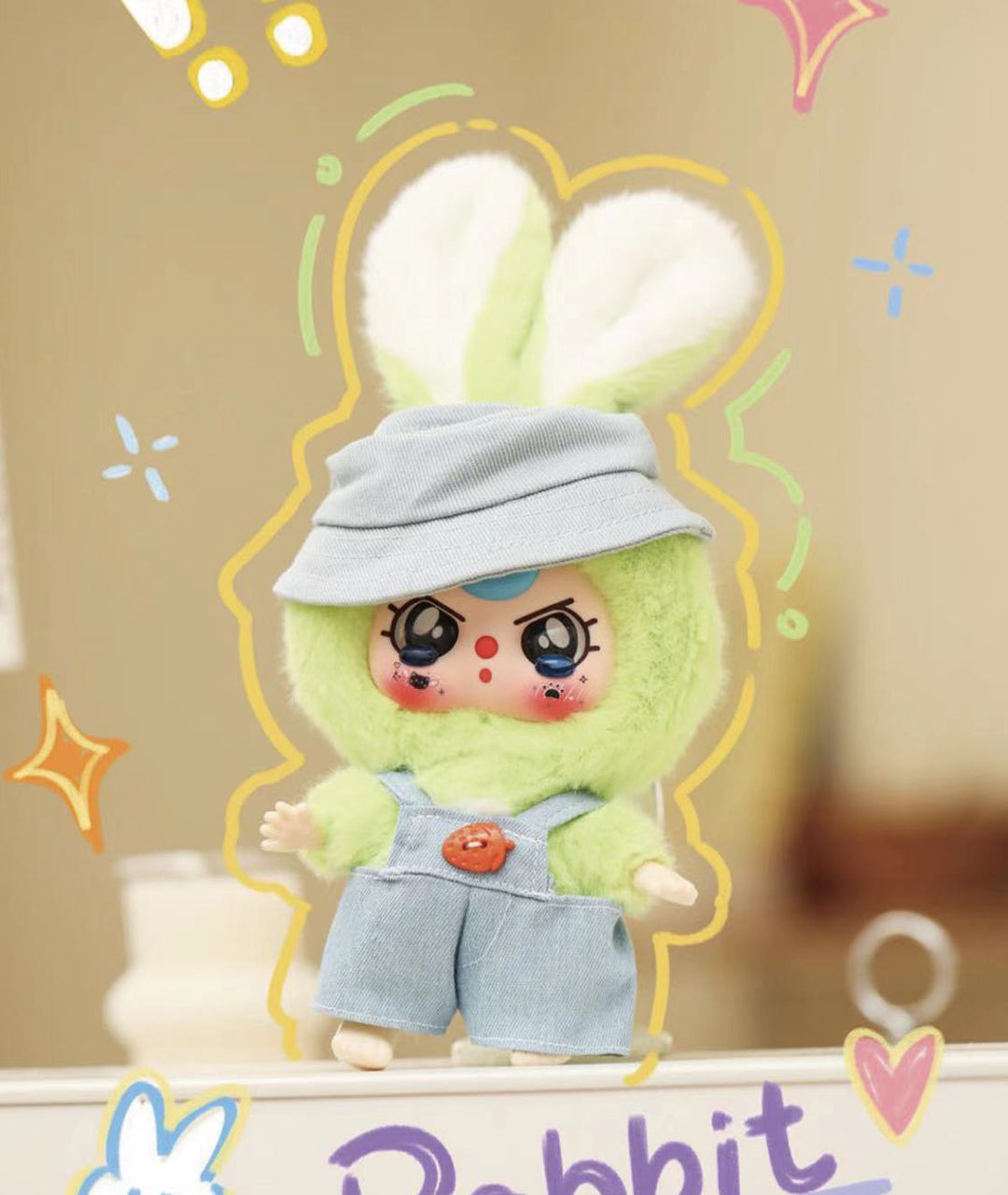 Baby Three Rabbit Macaron Cute Bunny Plush Blind Box