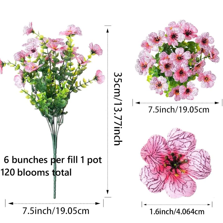 Rainproof Lifelike Artificial Flowers With UV-Shield Coating