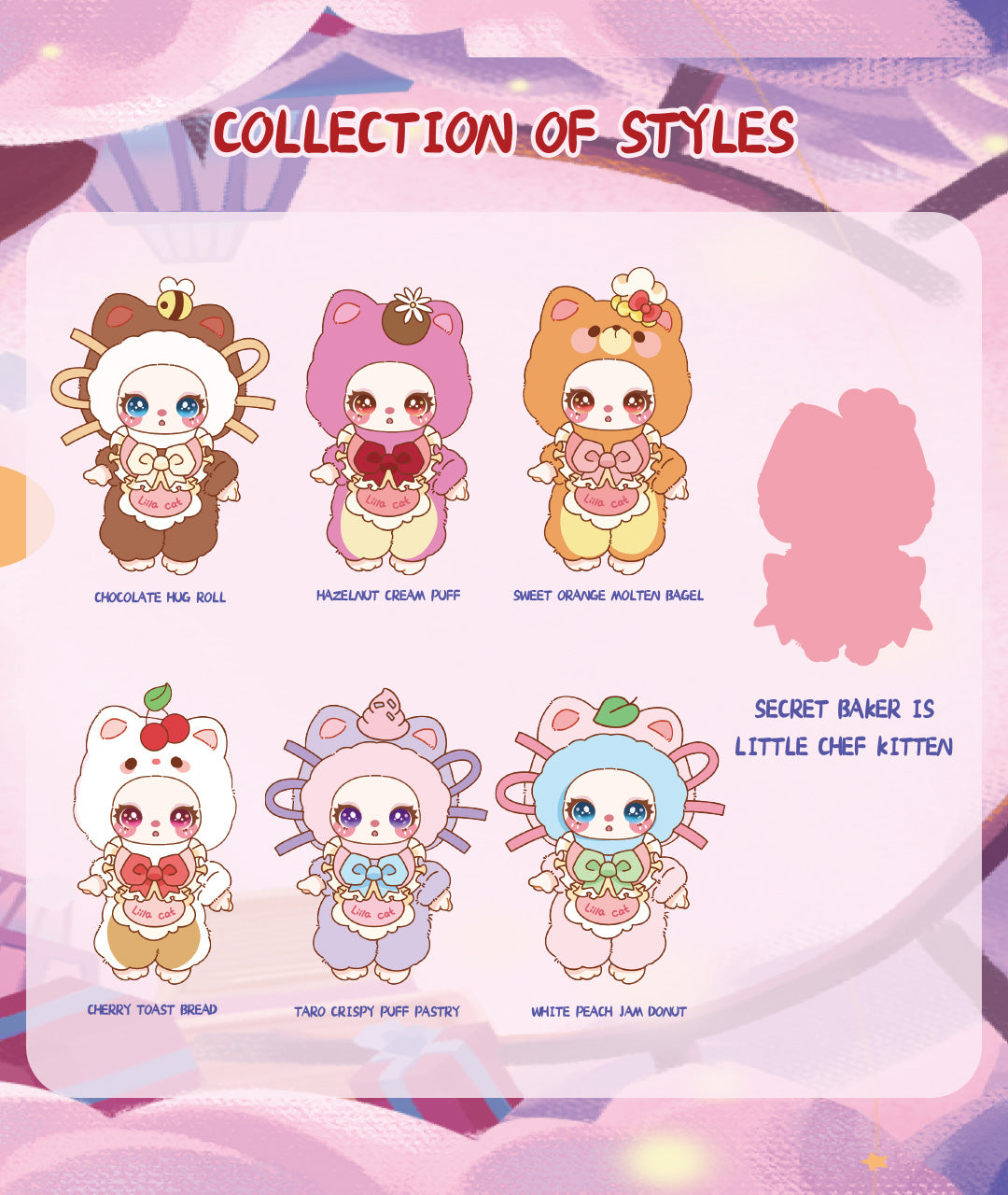 Liila's chef Kitten Plush Series V4 Lucky Bag