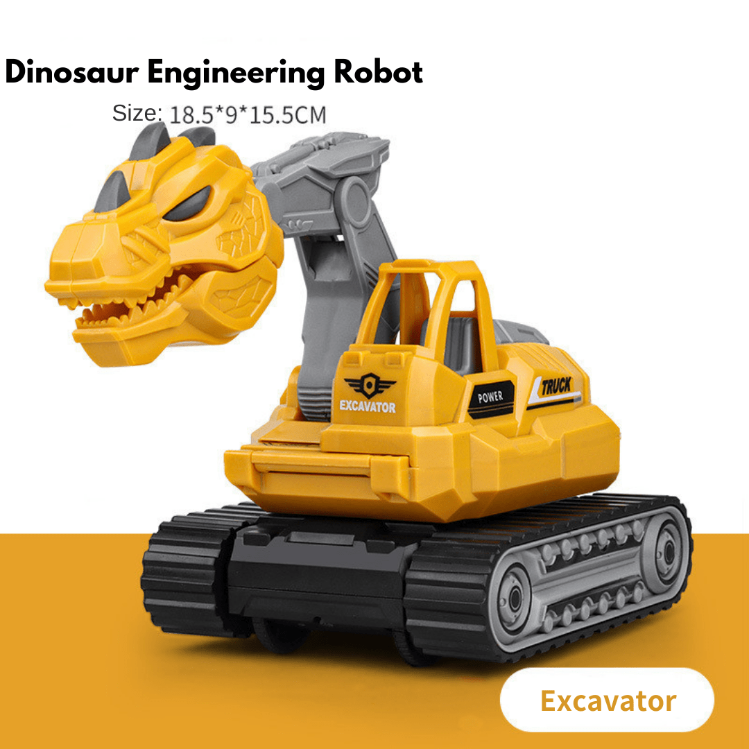 5 in 1 Dinosaur Engineering Truck Transform Robot Play Vehicles Toys Gift for Age 4-9