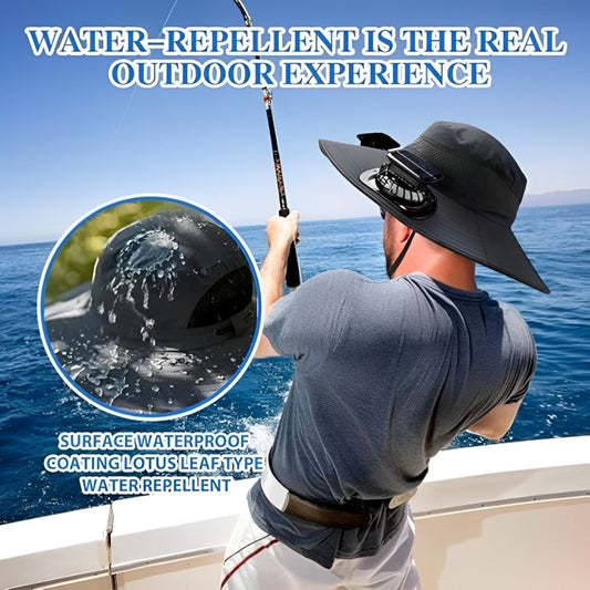 🎁Best father‘s Day Gifts❤2025 New Ultralight Solar Fan Sun Hat – Lighter Than a Baseball!⚾(Only 11oz)