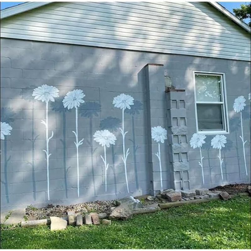 Garden Fence Large Flower Stencils DIY Decoration BloomTrace